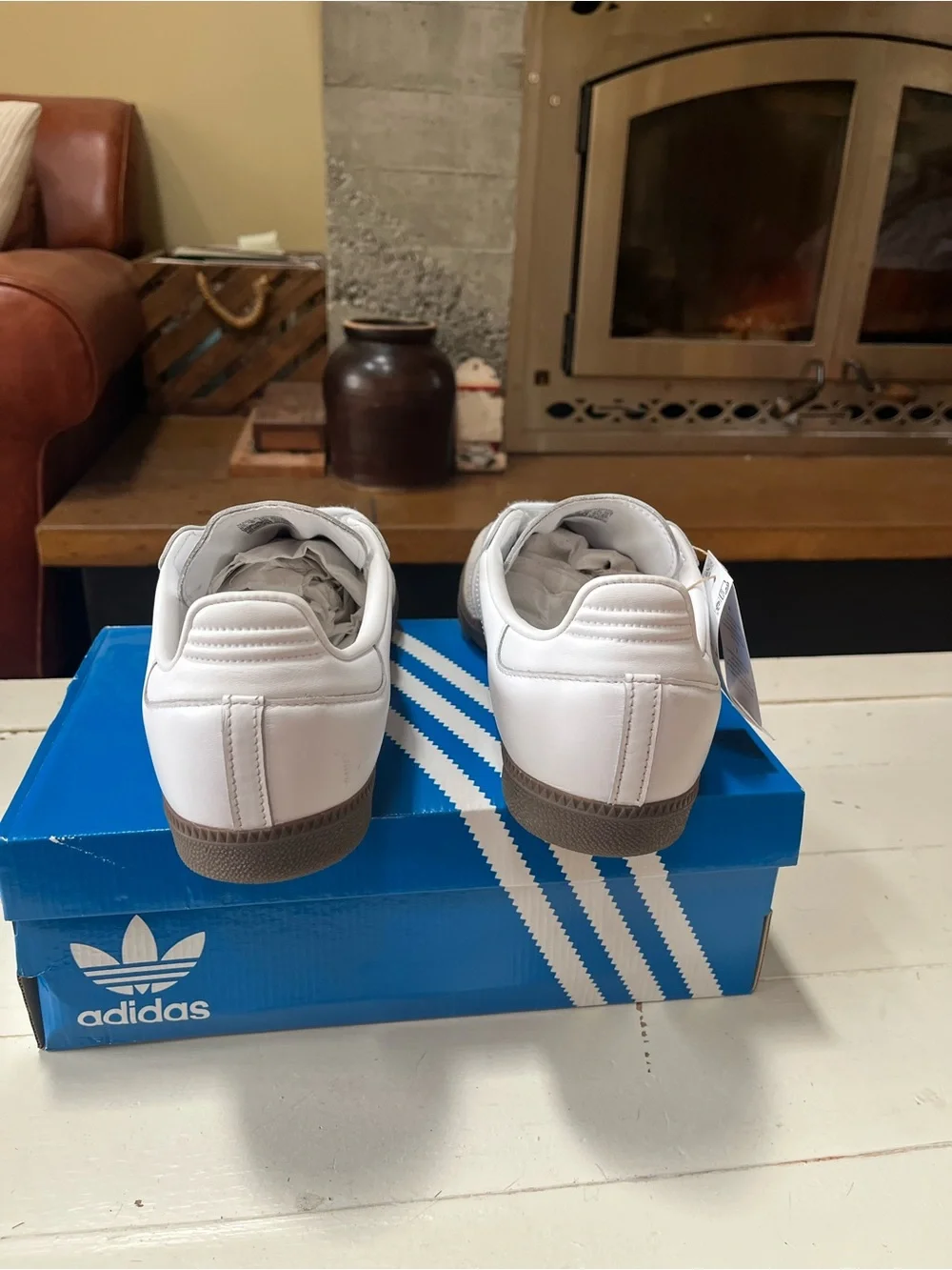 Adidas OG Sambas Double White Gum (BASICALLY NEW)
